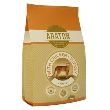 Сухий корм Araton Adult With Chicken & Turkey для котів вагою від 1 до 8 кг, 15 кг