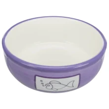Миска Trixie для котів, кераміка, різнобарвна, 0.35 л/13 см