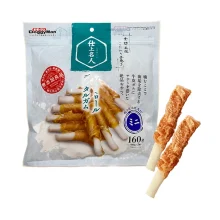 Жувальні ласощі DoggyMan Chicken Filet Dental Gum, в'ялена курка, 6 см, для собак, 160 г