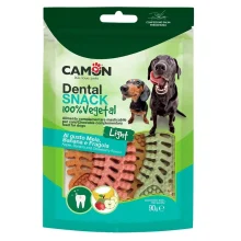 Ласощі Dental Snak Mix, рибний скелет з солодкої картоплі зі смаком банана, полуниці та яблука, 90 г, 8 см
