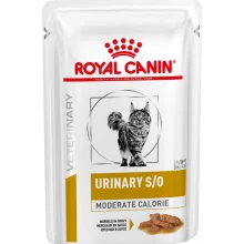 Вологий корм Royal Canin Urinary S / O Moderate Calorie при сечокам'яній хворобі у котів, шматочки в соусі, 85 г