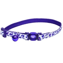Безпечний нашийник Coastal Fashion Safe Cat Collar для котів, світловідбиваючий, фіолетовий, 1×20-30 см
