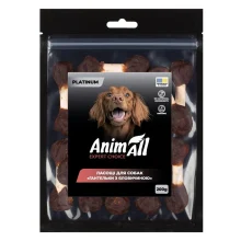 Лакомства AnimAll Platinum Гантельки с говядиной для собак, 200 г