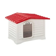 Собача будка з термопластичної смоли Ferplast Dogvilla 70 Smile, з індивідуальною табличкою, 73x59x53 см