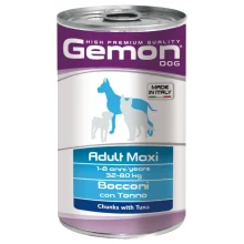 Вологий корм GEMON DOG WET Maxi Adult шматочки з тунцем 1,25 кг