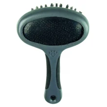 Щітка двостороння Tatrapet Dog Salon для собак силіконова, 3×18 см