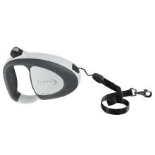 Поводок-рулетка для собак до 25 кг Ferplast Flippy Tech Cord M Grey, з шнуром, сірий, 5 м