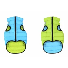 Двостороння куртка AiryVest L55 для собак, салатово-блакитна