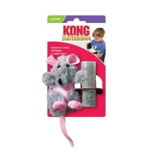 Іграшка KONG Refillables Rat для котів, щур зі змінним блоком із котячою м’ятою, 5.08×6.99×15.24 см