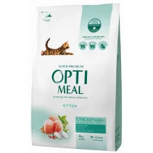 Сухий корм Optimeal для кошенят, з куркою, 4 кг