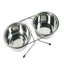 Набір миска і поїлка Flamingo Dinner Set для собак, діаметр 9-13 см, 380 мл