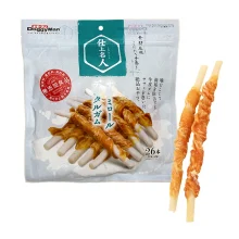 Жувальні ласощі DoggyMan Chicken Filet Dental Gum, в'ялена курка, 12 см, для собак, 156 г