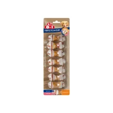 Ласощі для собак 8in1 Triple Flavour жувальні кістки, XS, з м'ясом, 7 шт