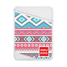Візитниця WAUDOG Design, з малюнком "Етно", ширина 70 мм, довжина 95 мм, білий