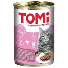 Консерви Tomi veal з телятиною, для котів, 400 г