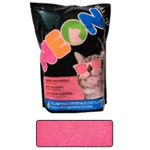 Наповнювач Neon Litter Clump грудкує, кварцовий, неоновий, рожевий, 1.81 кг