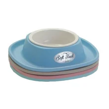 Миска пластикова Georplast Soft Touch з м'яким килимком для кішок і собак, 28×28×5,5 см