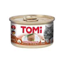 Консерви Tomi Turkey з індичкою, для котів, мус, 85 г