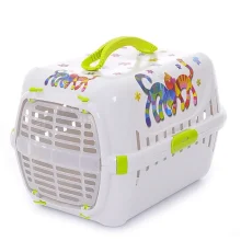 Переноска Moderna Trendy Runner Friends Forever для котів, салатова, 51×31×34 см
