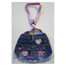 Котоновая спідничка Monkey Daze Barbie Skirt Denim для собак, розмір XS, синій