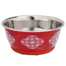 Миска Flamingo Bowl Selecta Red для собак і котів, 13 см, 350 мл