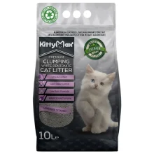 Бентонітовий наповнювач Kitty Max для котячого туалету, з ароматом лаванди, білий, 10 л