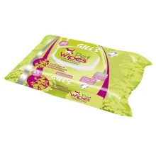 Вологі серветки Croci Gill's Lemongrass для котів  і собак, з ароматом аргана, 40 шт