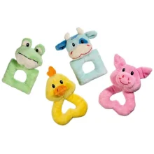 Іграшка Flamingo Puppy Toy кільце, для цуценят і собак малих порід, плюш, 12-14х9-11 см