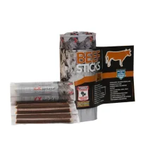 Напіввологі ласощі для собак Alpha Spirit DOG Sticks Beef, палички з яловичиною, 16 шт, 160 г