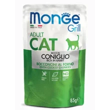 Вологий корм MONGE CAT GRILL Adult кролик, 85 г