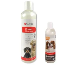 Шампунь Flamingo Cream Shampoo для собак, для міцної здорової шерсті з оливковою олією, 300 мл