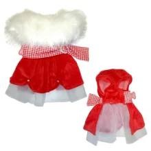 Новорічне плаття Monkey Daze Santa Dress для собак, розмір XS, червоний