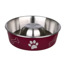 Миска Trixie Slow Feed для собак, сталь, 1 л, 21 см
