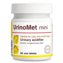 Таблетки Dolfos UrinoMet Mini для регулювання кислотності сечі для собак дрібних порід та котів, 60 табл.