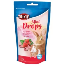 Ласощі Trixie Mini Drops полуниця, для гризунів, 75 г