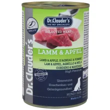 Вологий корм Dr.Clauder’s Selected Meat Lamb & Apple для собак, з ягням та яблуком, 400 г
