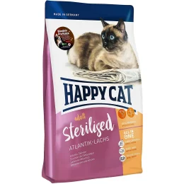 Сухий корм Happy Cat Adult Sterilised для стерилізованих кішок кастрованих котів, з лососем, 4 кг