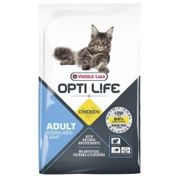 Сухий беззерновий суперпреміум корм Versele-Laga Opti Life Sterilised Light для стерилізованих і котів схильних до повноти, курка, 7.5 кг