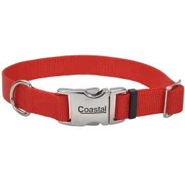 Нашийник Coastal Titan Buckle для собак, червоний, 2×30-45 см