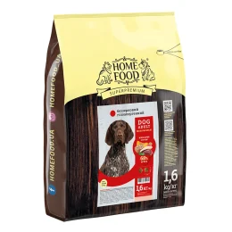 Сухий корм Home Food для дорослих собак середніх і великих порід, з качкою, гіпоалергенний, беззерновий, 1.6 кг
