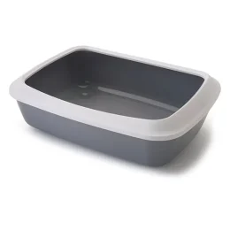 Туалет з бортиком Savic Iriz Cat Litter Tray, для кішок, сірий, 50 × 37 × 13 см