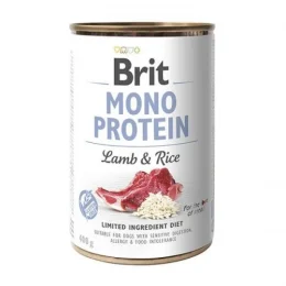 Консерва Brit Mono Protein Dog, для собак, з Яненко і темним рисом, 400 г
