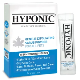 Скраб-порошок Hyponic для домашніх тварин, ніжний відлущуючий, 24 г