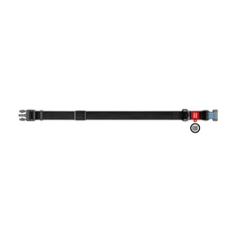Нашийник водостійкий WAUDOG Waterproof для собак, світиться, пластик, L, 25 мм/31-49 см, чорний