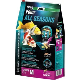 Всесезонний корм JBL ProPond All Seasons M для середніх які й інших ставкових риб, 5.8 кг