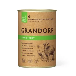 Вологий корм Grandorf Lamb & Turkey для дорослих собак, з ягнятком та індичкою, 400 г