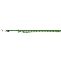 Повідець-перестібка Trixie Cavo Adjustable Lead для собак, плетений, круглий, розмір S-M, 2 м/12 мм, зелений/салатовий