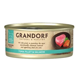 Консерви Grandorf Tuna Fillet&Salmon для котів, філе тунця з лососем, 70 г