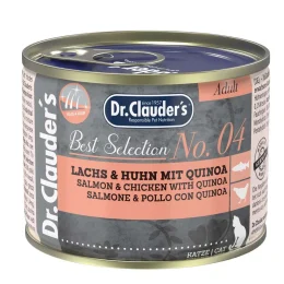 Вологий корм Dr.Clauder’s Best Selection №4 для дорослих котів, з куркою, лососем та кіноа, 200 г