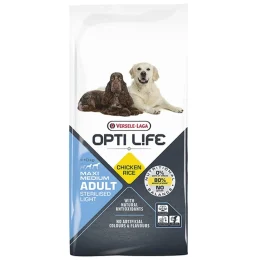 Сухий суперпреміум корм Versele-Laga Opti Life Sterilised Light Medium & Maxi для стерилізованих і собак із зайвою вагою середніх і великих порід, 12.5 кг